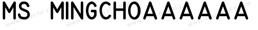 ms mingcho字体转换